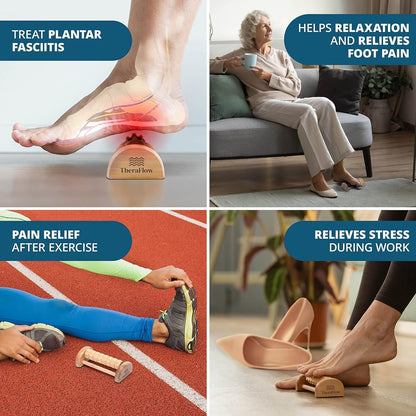 Compact Foot Roller for Plantar Fasciitis Relief | Relaxing Gifts for Mom and Dad - Portable, Small Tool for Deep Tissue Massage and Neuropathy | Travel Size Feet Massager for Relaxation