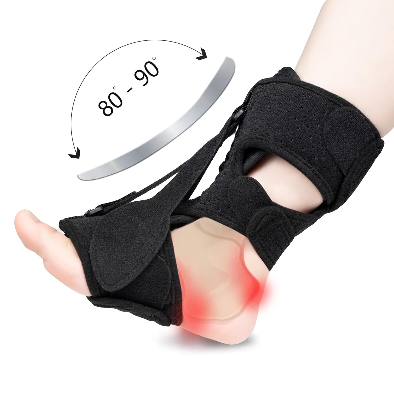 1 Pack Plantar Fasciitis Night Splint Upgrade Foot Brace Plantar Fasciitis Relief Splint Fit Women Men Adjustable Orthotic Stretcher Support Relief Foot Drop Achilles Tendonitis Day&Night