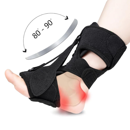 1 Pack Plantar Fasciitis Night Splint Upgrade Foot Brace Plantar Fasciitis Relief Splint Fit Women Men Adjustable Orthotic Stretcher Support Relief Foot Drop Achilles Tendonitis Day&Night