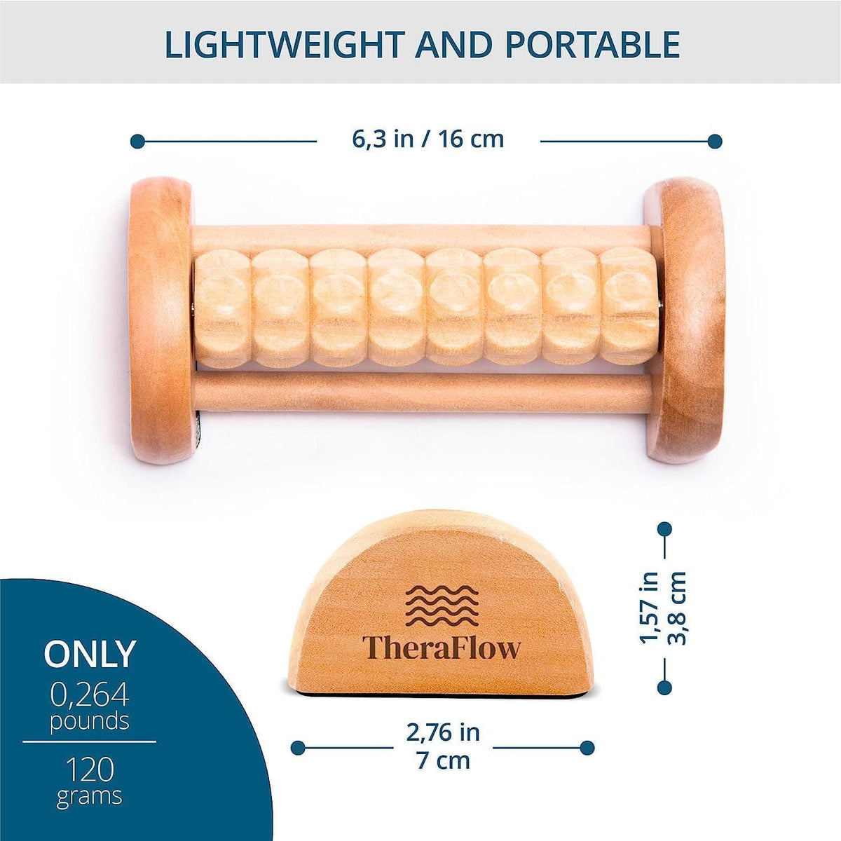 Compact Foot Roller for Plantar Fasciitis Relief | Relaxing Gifts for Mom and Dad - Portable, Small Tool for Deep Tissue Massage and Neuropathy | Travel Size Feet Massager for Relaxation